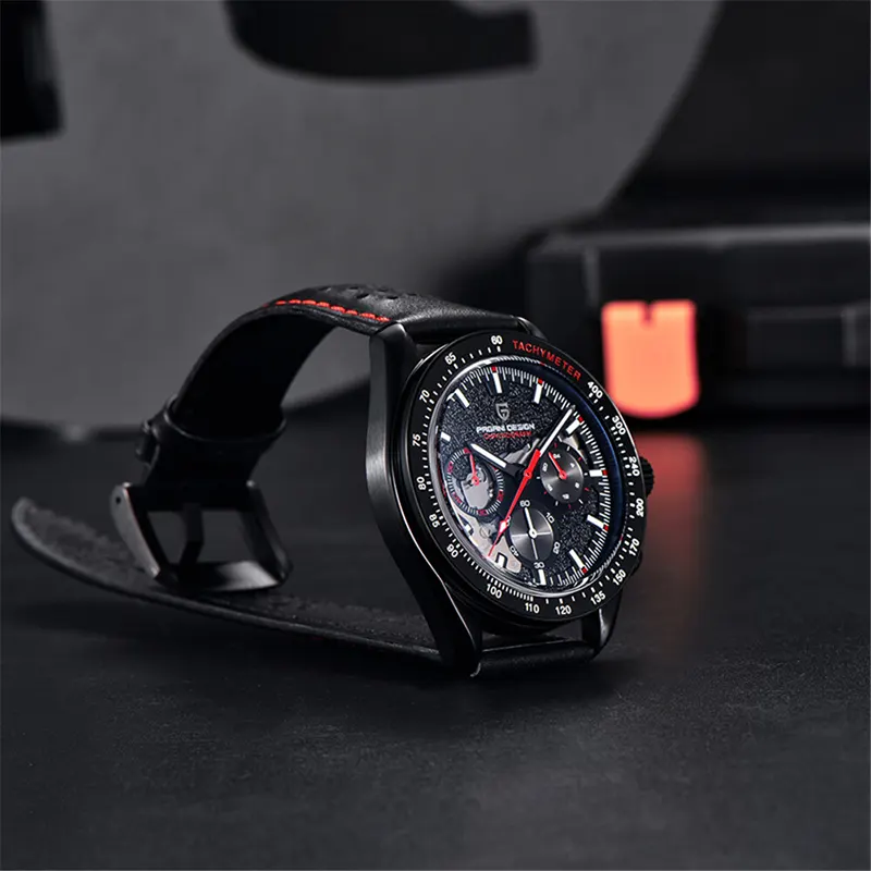 Pagani Design Chronograph Black Dial Red Mix Men's Watch-  PD-1779